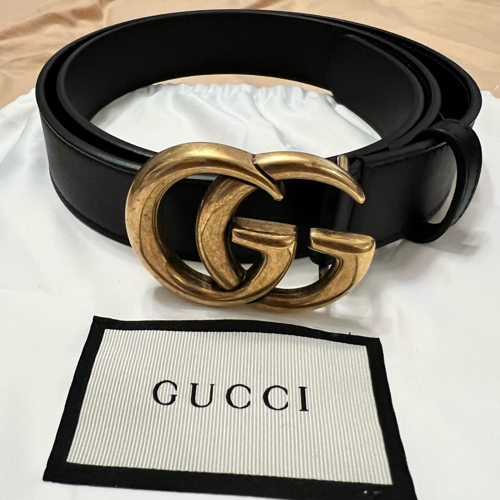 Gucci GG slim belt complete set authentic with receipt